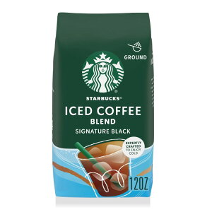 yő1000~OFFN[|zyAJEH}[gizX^[obNX OEh ACXR[q[ uh VOl`[ ubN 340g Starbucks Ground Iced Coffee Blend Signature Black, 12 oz y