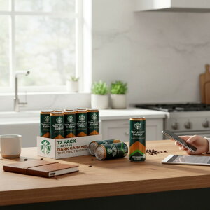 yAJEH}[gizX^[obNX gvVbg R[q[ GiW[hN _[NL 12{ Starbucks Tripleshot Coffee Energy Drink, Dark Caramel Flavor, 325ml 11fl oz Cans (12 Pack) y