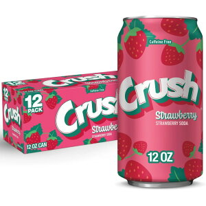 yő1000~OFFN[|zyAJEH}[gizNbV JtFCt[ Xgx[\[_|bv 354ml 12 ʃpbN Crush Caffeine Free Strawberry Soda Pop, 12 fl oz, 12 Pack Cans y