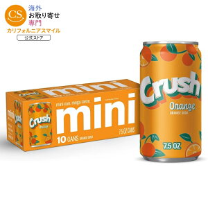 �N���b�V�� �J�t�F�C���t���[ �I�����W�\�[�_�|�b�v ��221ml �~�j�� 10 �p�b�N Crush Caffeine Free Orange Soda Pop, 7.5 fl oz, 10 Pack Mini Cans �y�����񂹏��i�z�y���킹�Ĕ��������z