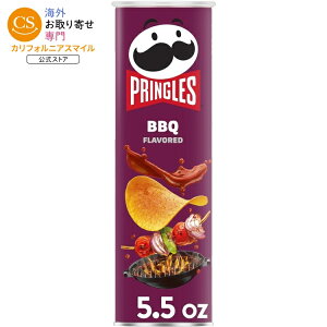 �v�����O���Y �v�����O���X BBQ �|�e�g�`�b�v�X �`�b�v�X �����`�X�i�b�N ��155g �� Pringles BBQ Potato Crisps Chips, Lunch Snacks, 5.5 oz Canister �y�����񂹏��i�z