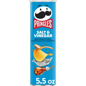 yő1000~OFFN[|zyAJEH}[gizvOY vOX \grlK[ |eg`bvX `bvX 155g  Pringles Salt and Vinegar Potato Crisps Chips, Lunch Snacks, 5.5 oz Canis