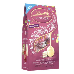 yő1000~OFFN[|zyAJEH}[gizc h[ o[Xf[P[L zCg`R[g LfB gt 144g  Lindt LINDOR Birthday Cake White Chocolate Candy Truffles, 5