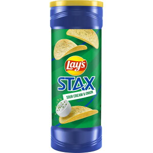 yő1000~OFFN[|zyAJEH}[gizCY X^bNX T[N[IjI |eg`bvX 155g  Lay's Stax Sour Cream & Onion Flavored Potato Chips, 5.5 oz Canister Lays y