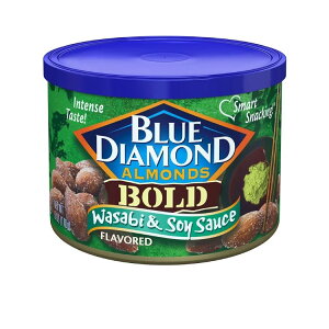 yő1000~OFFN[|zyAJEH}[gizu[_ChA[h Z킳сݖXibNibc 170g Blue Diamond Almonds, Bold Wasabi & Soy Sauce Flavored Snack Nuts 6 oz y