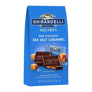 yő1000~OFFN[|zyAJEH}[gizMf _[N`R[g V[\g L XNGA 150g  GHIRARDELLI Dark Chocolate Sea Salt Caramel Squares, 5.32 oz Bag y