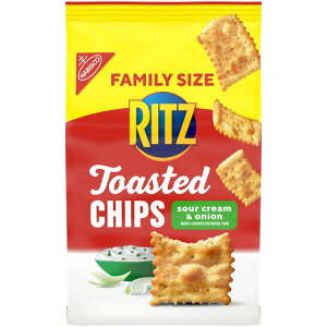 yAJEH}[gizbc g[Xg`bvX T[N[IjINbJ[ t@~[TCY 323g RITZ Toasted Chips Sour Cream and Onion Crackers, Party Snacks, Family Size, 11.4 oz y