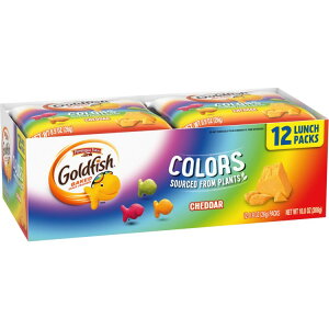 yő1000~OFFN[|zyAJEH}[gizS[htBbVJ[YNbJ[ XibNpbN 25g 12 Goldfish Colors Crackers, Snack Pack, 0.9 oz, 12 CT Multi-Pack Tray y