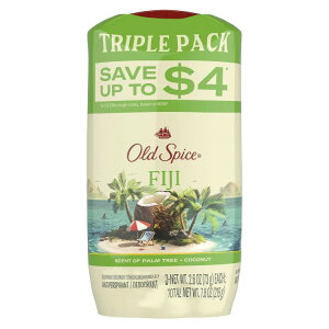 yAJEH}[giz[3Zbg]I[hXpCX jpfIhg tBW[Y p[c[ 73g Old Spice Antiperspirant Deodorant for Men in Fiji with Palm Tree 2.6oz (3 Pack) y