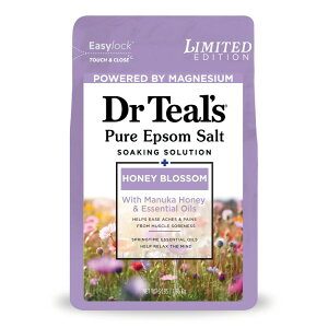 yAJEH}[gizhN^[eB[Y nj[ubT Gv\\g }OlVE\[N n`~cGbZVIC 1.36kg Dr Teal's Honey Blossom Epsom Salt Magnesium Soak Honey & Ess