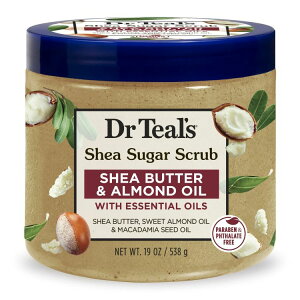 yAJEH}[gizhN^[eB[Y VAVK[{fBXNu VAo^[ A[hIC GbZVICz 538g Dr Teal's Shea Sugar Body Scrub Almond Oil and Essential Oils 1