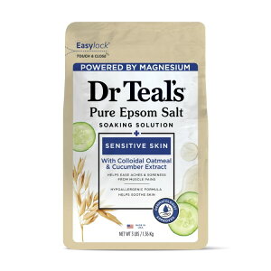 yAJEH}[gizhN^[eB[Y Gv\\g }OlVE \[N qp I[g~[LE 1.36kg Dr Teal's Epsom Salt Magnesium Soak Sensitive Skin with Oatmeal & Cucumber 1.3