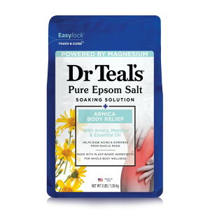 yAJEH}[gizhN^[eB[Y AjJ {fB[t Gv\\g \[N g[ 1.36kg Dr Teal's Arnica Body Relief Epsom Salt Soak with Menthol 1.36kg y񂹏iz
