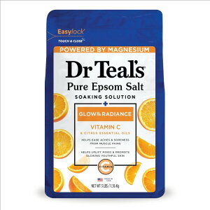 yAJEH}[gizhN^[eB[Y Gv\\g }OlVE \[N r^~CVgXGbZVICz 1.36kg Dr Teal's Epsom Salt Magnesium Soak Vitamin C & Citrus Essential O