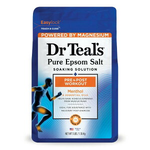 yAJEH}[gizhN^[eB[Y Gv\\g }OlVE \[N g[ ^OE^p 1.36kg Dr Teal's Epsom Salt Magnesium Soak Pre & Post Workout with Menthol 1.36kg y