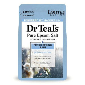 yAJEH}[gizhN^[eB[Y tbVXvOC Gv\\g }OlVE \[N 1.36kg Dr Teal's Fresh Spring Rain Epsom Salt Magnesium Soak with Essential Oils 1.36kg y