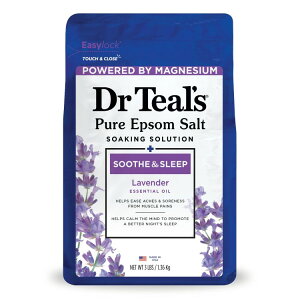yAJEH}[gizhN^[eB[Y Gv\\g}OlVE\[N x_[ 1.36kg Dr Teal's Epsom Salt Magnesium Soak Soothe & Sleep with Lavender 1.36kg y񂹏izy킹