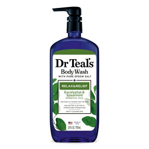 yAJEH}[gizhN^[eB[Y {fBEHbV bNX[t [JXyA~gz 709ml Dr Teal's Body Wash Relax and Relief with Eucalyptus Spearmint 24 fl oz y