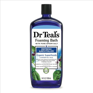 yAJEH}[gizhN^[eB[Y tbVoC^CY tH[~OoX Gv\\gX[p[t[hz 963g Dr Teal's Foaming Bath with Epsom Salt and Superfood 34 fl oz