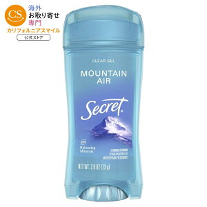�V�[�N���b�g�t���b�V���N���A�W�F�� �f�I�h�����g �����p �}�E���e���G�A ��73g Secret Fresh Clear Gel Antiperspirant & Deodorant for Women Mountain Air 2.6oz �y�����񂹏��i�z�y���킹�Ĕ��������z