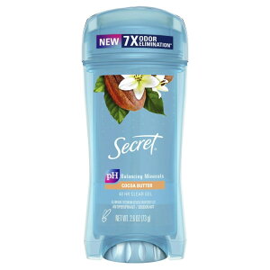 yAJEH}[gizV[Nbg NAWF fIhg RRAo^[̍ 73g Secret Clear Gel Antiperspirant Deodorant Cocoa Butter Scent 2.6 oz y񂹏izy킹Ĕz