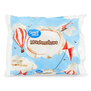 【アメリカウォルマートPB】グレートバリュー マシュマロ 283g バッグ グルテンフリー Great Value Marshmallows, 10 oz Bag 【お取り寄せ商品】【合わせて買いたい】