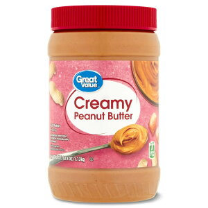yAJEH}[gPBzO[go[ N[~[s[ibco^[1.13kg Great Value Creamy Peanut Butter, 40 oz Jar y񂹏izy킹Ĕz