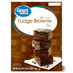 yAJEH}[gPBzO[go[ t@bWuEj[~bNX 518g Great Value Fudge Brownie Mix, 18.3 oz Box y񂹏izy킹Ĕz