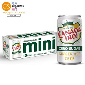 �J�i�_�h���C �[���V���K�[ �W���W���[�G�[�� �\�[�_�|�b�v ��221ml 10�ʃp�b�N Canada Dry Caffeine Free Zero Sugar Ginger Ale Soda Pop, 7.5 fl oz, 10 Pack Cans �y�����񂹏��i�z�y���킹�Ĕ��������z