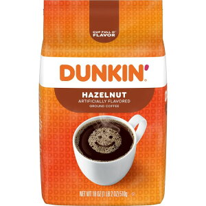 yAJEH}[giz_L w[[ibc ҂R[q[ 18IX Dunkin' Hazelnut Flavored Ground Coffee, 18 oz y񂹏izy킹Ĕz