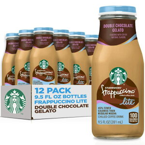 yAJEH}[gizX^[obNX ty`[m Cg _u`R[g WF[g 12{ 281ml {g Starbucks Frappuccino Lite Double Chocolate Gelato, 12 pack 9.5 fl oz bottles y