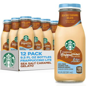 yAJEH}[gizX^[obNX ty`[m Cg V[\g L WF[g 12{ 281ml {g Starbucks Frappuccino Lite Sea Salt Caramel Gelato, 12 pack 9.5 fl oz bottles y