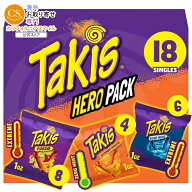 タキス ヒーローバラエティパック アソート ロールドトルティーヤチップス 28g 18個入り Takis 18 pc / 1…