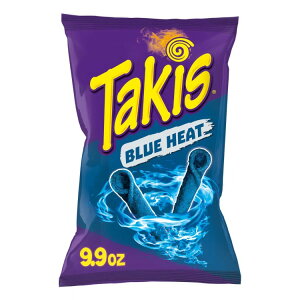 yAJEH}[giz^LX u[q[g VFATCY zbg`ybp[[geB[`bvX 281g Takis Blue Heat 9.9 oz Sharing Size Bag, Hot Chili Pepper Rolled Tortilla Chips y