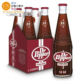 ドクターペッパー 355ml 4パック DR PEPPER GLS 12OZ 4PKX6 RETRO 【お取り寄せ商品】【合わせて買いたい】