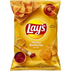 �y�A�����J�E�H���}�[�g�i�z���C�Y �n�j�[BBQ���� �|�e�g�`�b�v�X 219.7g Lay's Honey BBQ Flavored Potato Chips, 7.5 oz Bag Lays �y�����񂹏��i�z