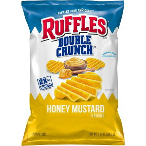 yAJEH}[gizbtY _uN` nj[}X^[h |eg`bvX 205.5g Ruffles Double Crunch, Honey Mustard Flavored Potato Chips, 7.25 oz Bag y񂹏izy킹Ĕ