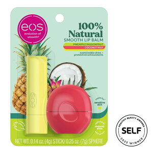 yAJEH}[gizCIX 100%i` bvo[ pCibv pbVt[c RRibc~N 0.39IX eos 100% Natural Lip Balm Pineapple Passionfruit & Coconut Milk 0.39 oz y