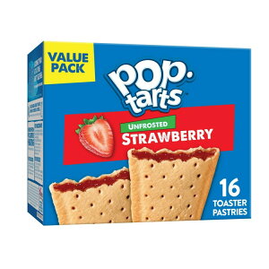yAJEH}[giz|bv^g |bv^[c tXeBOȂXgx[g[X^[yXg[ 738gi16j Pop-Tarts Unfrosted Strawberry Toaster Pastries, 27 oz (16 Count) y