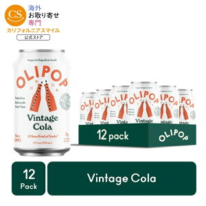�I���|�b�v �v���o�C�I�e�B�N�X�\�[�_ ���B���e�[�W�R�[�� 355ml 12�{ OLIPOP Prebiotic Soda, Vintage Cola, 12 fl oz, 12 Pack �y�����񂹏��i�z�y���킹�Ĕ��������z