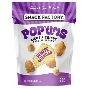 �X�i�b�N�t�@�N�g���[ �|�b�v���Y �z���C�g�`�F�_�[�v���b�c�F���X�i�b�N 255g Snack Factory Pop'ums White Cheddar Pretzel Snacks, 9 oz Bag �y�����񂹏��i�z�y���킹�Ĕ��������z