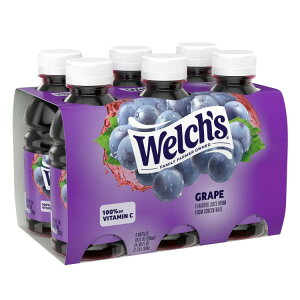 yAJEH}[gizEF` O[vW[XhN 295ml {gi6{j Welch's Grape Juice Drink, 10 fl oz On-the-Go Bottle (Pack of 6) y񂹏izy킹Ĕz