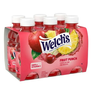 yAJEH}[gizEF` t[cp` W[XhN 295ml {g (6 pbN) Welch's Fruit Punch Juice Drink, 10 fl oz On-the-Go Bottle (Pack of 6) y񂹏izy킹Ĕ