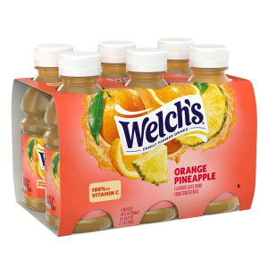 yAJEH}[gizEF` IWpCibvW[XhN 295ml{gi6{pbNj Welch's Orange Pineapple Juice Drink, 10 fl oz On-the-Go Bottle (Pack of 6) y񂹏izy킹