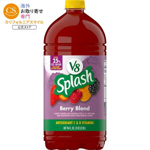 V8 �X�v���b�V�� �x���[�u�����h�t���[�o�[�W���[�X���� 2.8L V8 Splash Berry Blend Flavored Juice Beverage, 96 fl oz Bottle �y�����񂹏��i�z�y���킹�Ĕ��������z