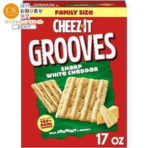 �`�[�Y�C�b�g �O���[���X �V���[�v�z���C�g�`�F�_�[ �N�����`�[�`�[�Y�N���b�J�[ 481g Cheez-It Grooves Sharp White Cheddar Crunchy Cheese Crackers, Snack Crackers, 17 oz �y�����񂹏��i�z�y���킹�Ĕ�������