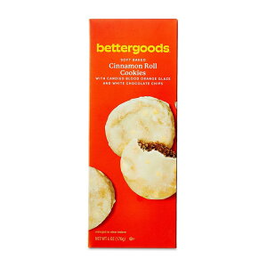 yAJEH}[gPBzx^[ObY \tgxCNhVi[NbL[ 170g bettergoods Soft Baked Cinnamon Roll Cookies, 6 oz y񂹏izy킹Ĕz