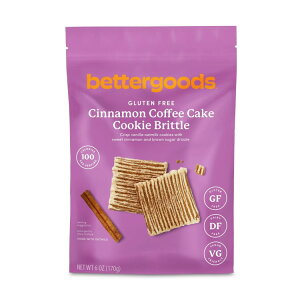 yAJEH}[gPBzx^[ObY Oet[ ViR[q[P[LNbL[ug 170g bettergoods Gluten Free Cinnamon Coffee Cake Cookie Brittle, 6 oz y񂹏izy킹Ĕ