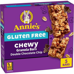 yAJEH}[gizAj[Y Oet[ `[C[Om[o[ _u`R[g`bv 5{ Annie's Gluten Free Chewy Granola Bars, Double Chocolate Chip, 5 Bars, 4.9 oz y