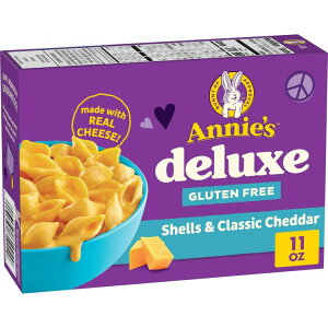 yAJEH}[gizAj[Y fbNX Oet[ }Jj`[Y\[X VFNVbN`F_[ 311g Annie's Deluxe Gluten Free Mac and Cheese Sauce, Shells and Classic Cheddar, 11 oz 